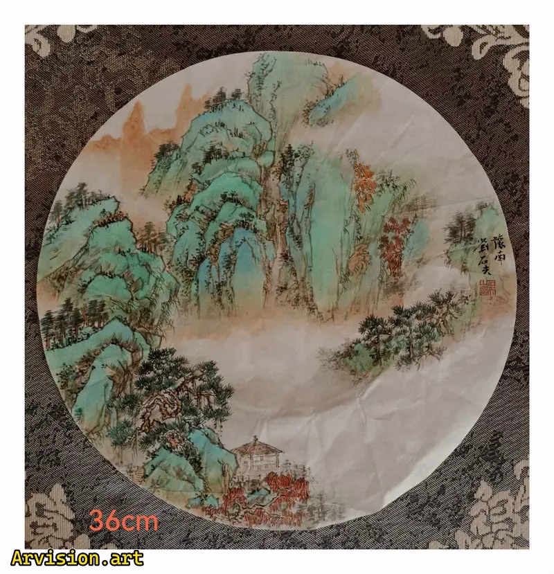 Китайская живопись Горы не старые сосны