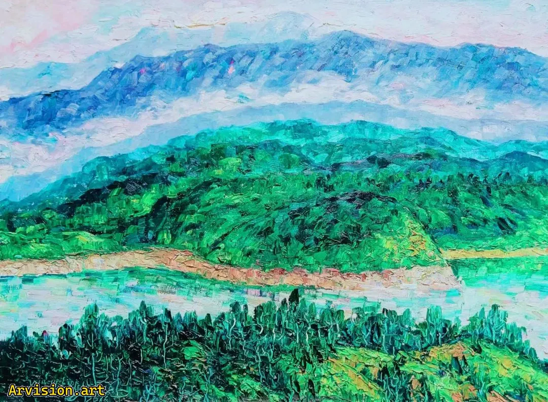 Ван Линь нарисовал источник реки Хуайхэ